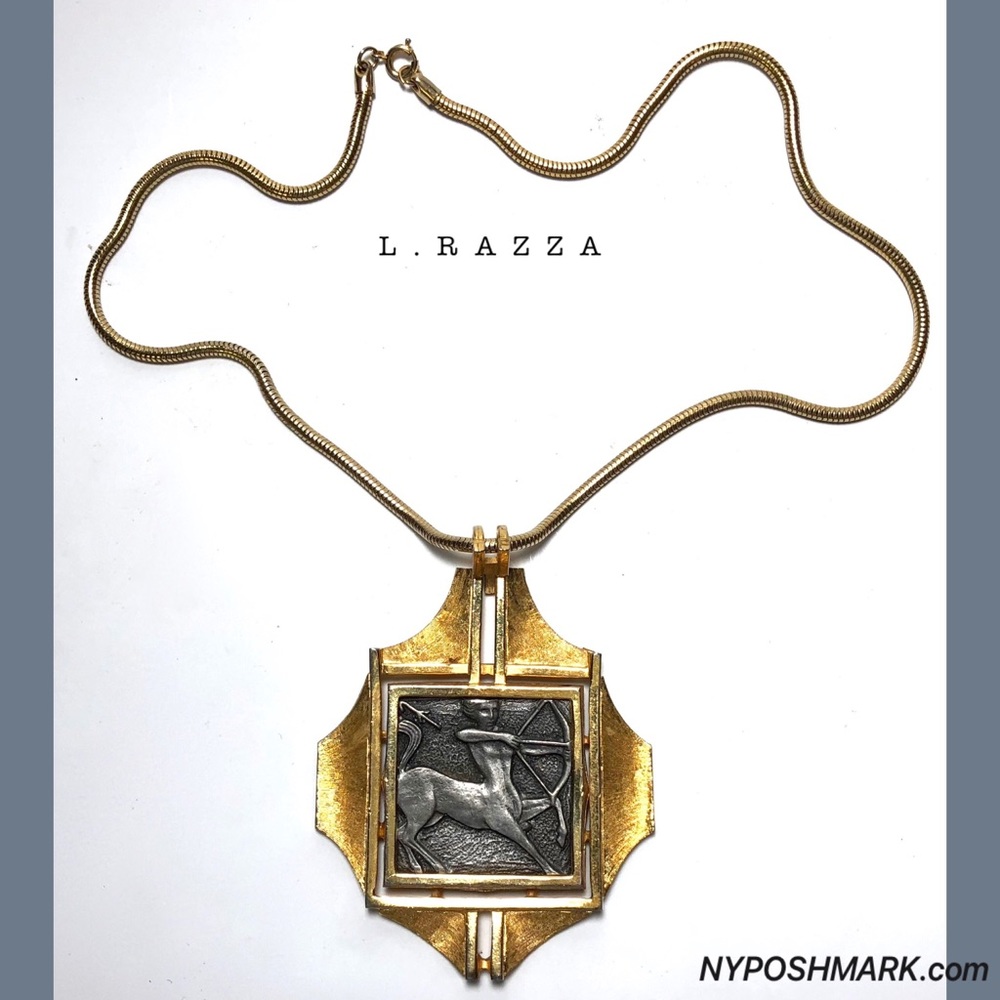 RAZZA Zodiac Sagittarius Unisex Necklace Pendant - Picture 3 of 8